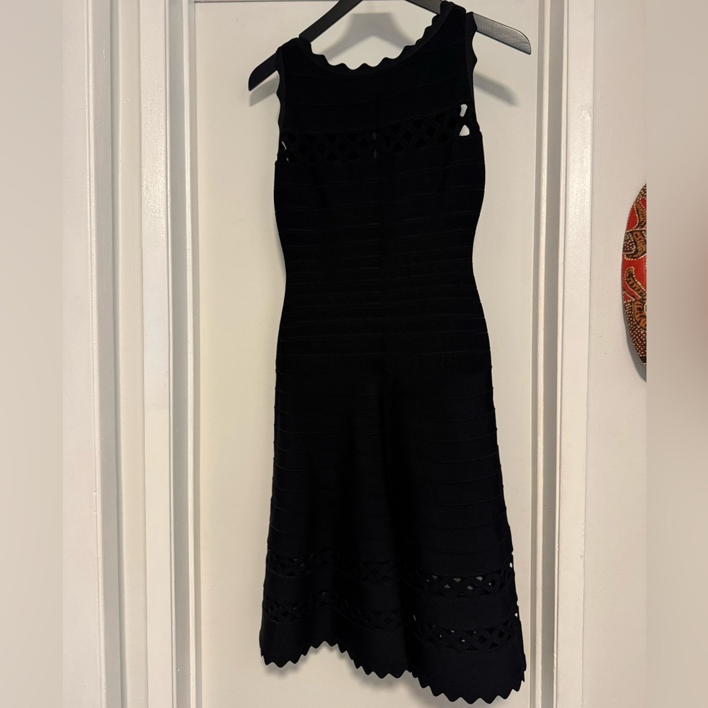 Herve Leger Black Sleeveless Dress